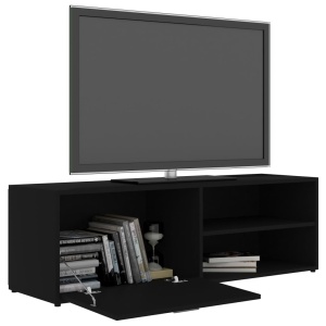 Comodă TV, negru, 120 x 34 x 37 cm, PAL - Img 8
