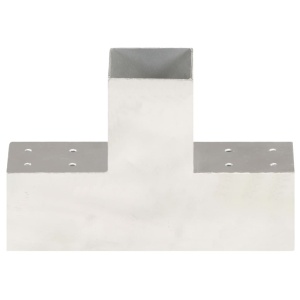 Conectori de grindă, formă T, 4 buc, 81x81 mm, metal galvanizat - Img 3