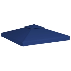Copertină de rezervă foișor, albastru inchis, 3x3 m, 310 g/m² - Img 4