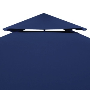Copertină de rezervă foișor, albastru inchis, 3x3 m, 310 g/m² - Img 5