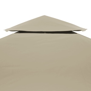 Copertină de rezervă pentru acoperiș foișor bej 3x3m 310 g/m² - Img 5
