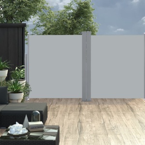 Copertină laterală retractabilă, antracit, 140 x 600 cm - Img 2
