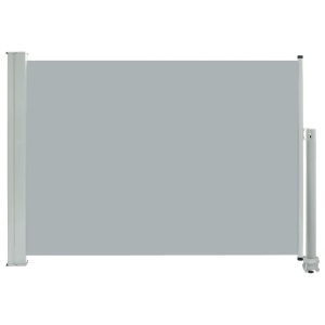 Copertină laterală retractabilă de terasă, gri, 80 x 300 cm - Img 2