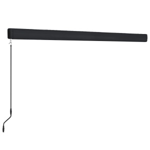 Copertină manuală tip casetă, albastru și alb, 400 x 300 cm - Img 4