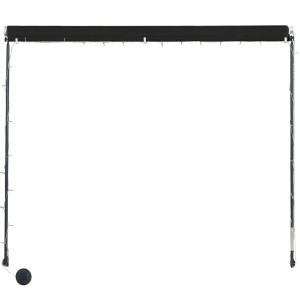 Copertină retractabilă cu LED, antracit, 350 x 150 cm - Img 5