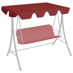Copertină rezervă leagăn grădină roșu vin 192x147 cm 270 g/m