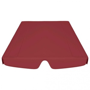 Copertină rezervă leagăn grădină roșu vin 192x147 cm 270 g/m - Img 4