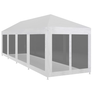 Cort de petrecere cu 10 pereți din plasă, 12 x 3 m