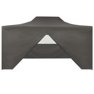Cort de petrecere pliabil cu 4 pereți, antracit, 3 x 4 m, oțel - Img 3
