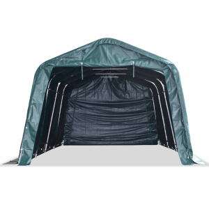 Cort mobil pentru animale verde inchis 3,3x6,4m PVC 550g/m² - Img 5