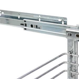 Coș sârmă bucătărie retractabil 3 niveluri argintiu 47x25x56 cm - Img 5