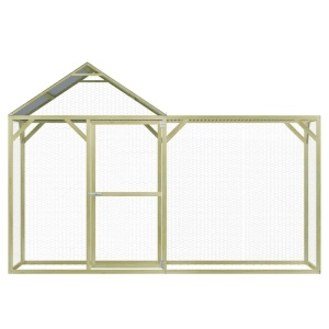 Coteț de găini, 3 x 1,5 x 2 m, lemn de pin tratat - Img 2