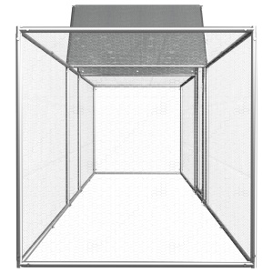Coteț de găini, 5 x 1 x 1,5 m, oțel galvanizat - Img 3