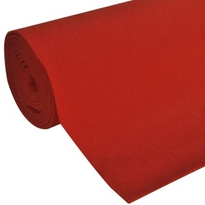 Covor Roșu 1 x 5 m Foarte Greu 400g/m² - Img 2