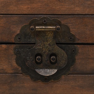 Cufăr de depozitare, lemn masiv, stil vintage 120 x 30 x 40 cm - Img 3