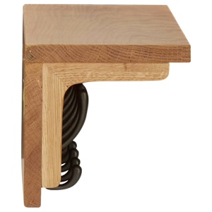 Cuier de haine, 60 x 16 x 16 cm, lemn masiv de stejar - Img 3