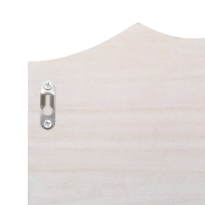 Cuier de perete, alb, 50 x 10 x 23 cm, lemn - Img 5