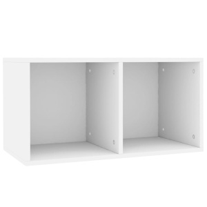 Cutie pentru depozitare vinyl-uri, alb, 71 x 34 x 36 cm, PAL - Img 2