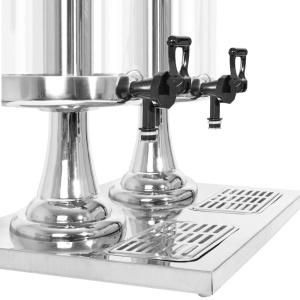 Dozator dublu de suc din oțel inoxidabil 2 x 8 L - Img 6