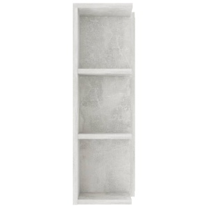 Dulap de baie cu oglindă, gri beton, 80 x 20,5 x 64 cm, PAL - Img 11