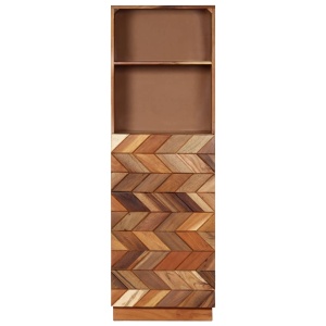 Dulap inalt, 40 x 32 x 122 cm, lemn masiv reciclat - Img 3