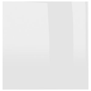 Dulap montat pe perete, alb extralucios, 80x39x40 cm, PAL - Img 6