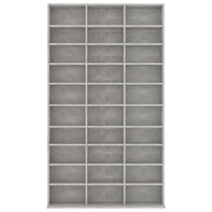 Dulap pentru CD-uri, gri beton, 102 x 23 x 177,5 cm, PAL - Img 4