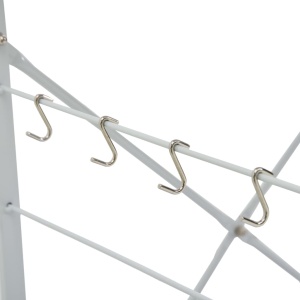 Dulap pentru cuptor de microunde, alb, 60 x 39,6 x 123 cm, PAL - Img 8
