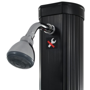 Duș solar pliabil, negru, 214 cm, 23 L - Img 4