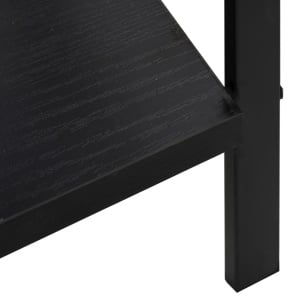Etajeră cărți cu 5 rafturi, negru, 60 x 27,6 x 158,5 cm, PAL - Img 5