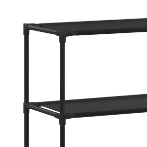 Etajeră peste toaletă cu 3 niveluri, negru, 53 x 28 x 169 cm - Img 5