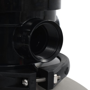 Filtru cu nisip pentru piscină cu supapă 4 poziții gri 350 mm - Img 4