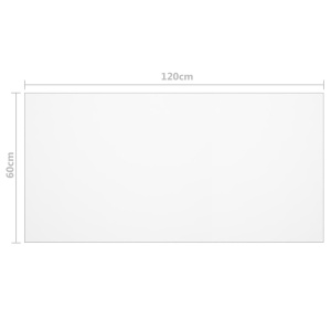 Folie de protecție masă, transparent, 120 x 60 cm, PVC, 2 mm - Img 5