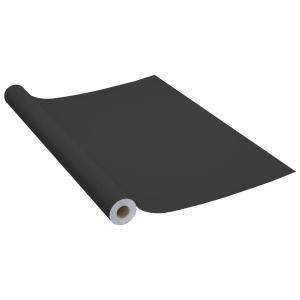 Folii de mobilier autoadezive, 2 buc., negru, 500 x 90 cm, PVC - Img 3