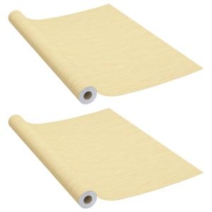 Folii mobilier autoadezive 2 buc. stejar japonez, 500x90 cm PVC - Img 2