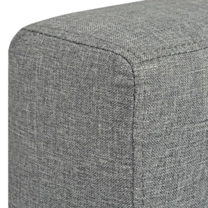 Fotoliu, gri deschis, material textil - Img 5