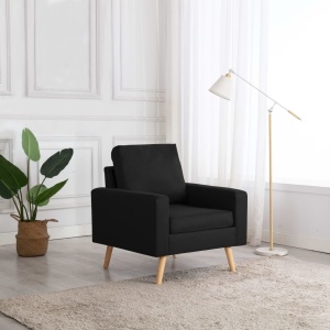 Fotoliu, negru, material textil