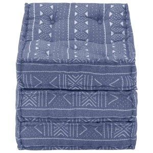 Fotoliu puf modular, indigo, material textil - Img 4
