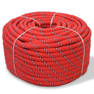 Frânghie marinărească din polipropilenă 8 mm 100 m, roșu