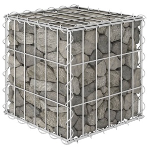 Gabion cub strat inălțat, 30 x 30 x 30 cm, sârmă de oțel