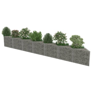 Gabion perete, oțel galvanizat, 450 x 30 x 50 cm - Img 3