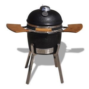 Grătar Kamado cu afumătoare din ceramică 81 cm
