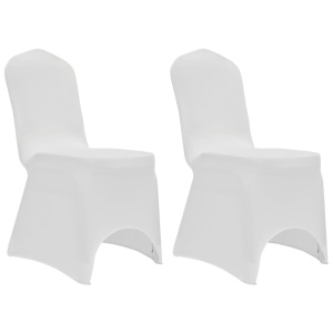Huse elastice pentru scaun, 12 buc., alb - Img 3