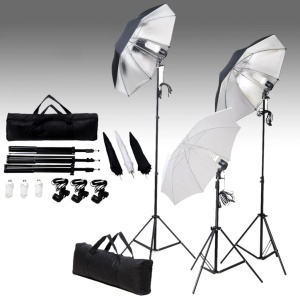 Kit studio foto cu set de lumini și fundal - Img 2