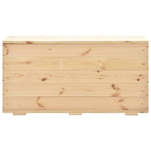 Ladă de depozitare, 100 x 54 x 50,7 cm, lemn masiv de pin - Img 4