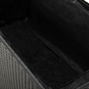 Ladă de depozitare de grădină, negru, 120x50x60 cm, poliratan - Img 6