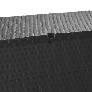 Ladă de depozitare pentru grădină, antracit, 120 x 56 x 63 cm - Img 10