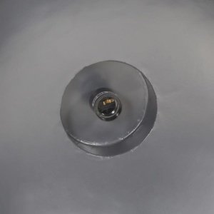 Lampă suspendată industrială, gri, 32 cm, E27 - Img 2