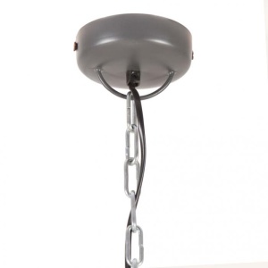 Lampă suspendată industrială, gri, 32 cm, E27 - Img 8