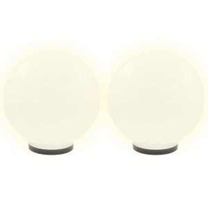 Lămpi bol cu LED, 2 buc, sferice, 40 cm, PMMA - Img 3